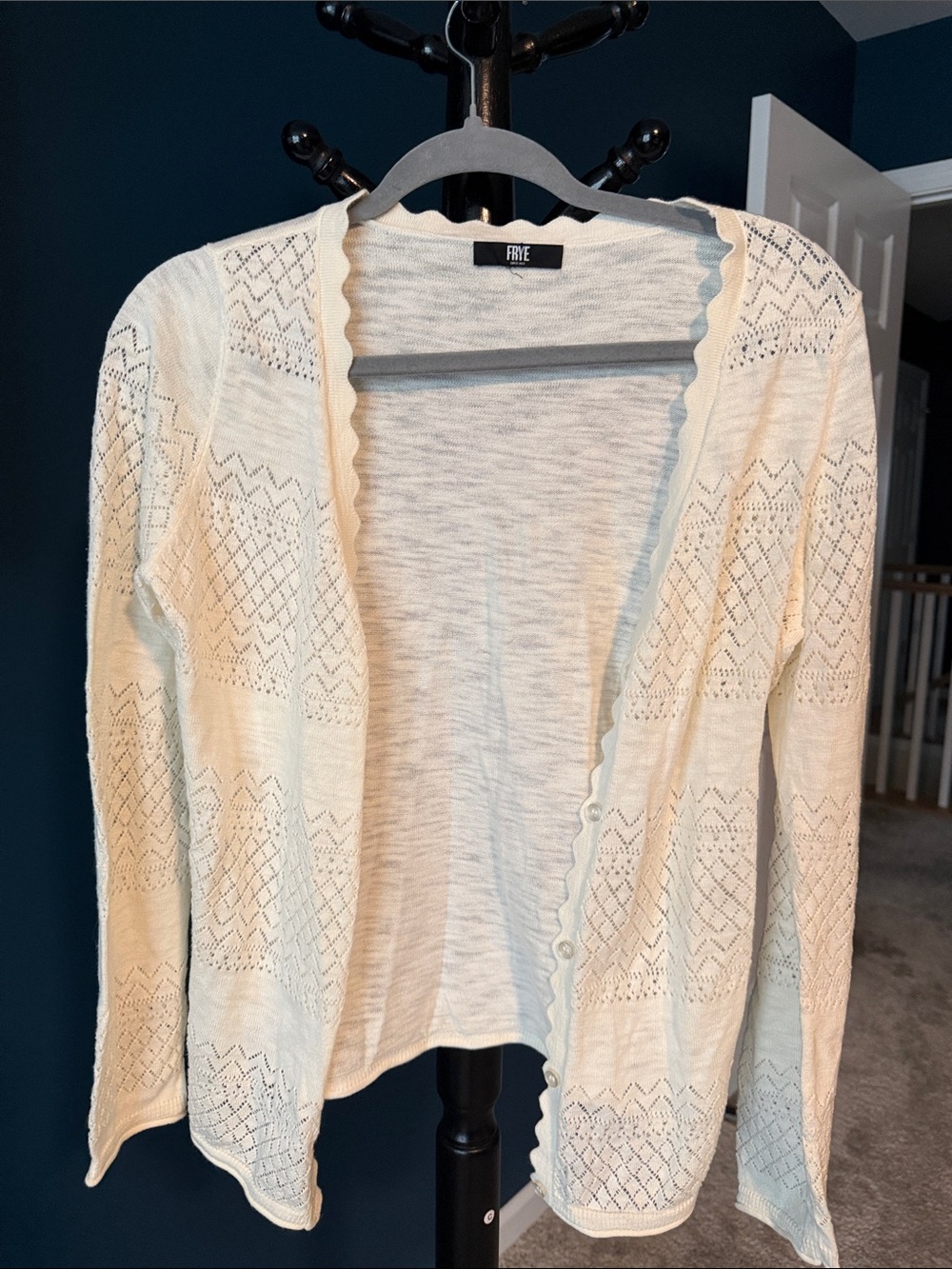 Cream Button Up Cardigan